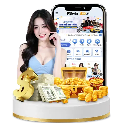 Máy đánh bạc Slot game với biểu tượng may mắn